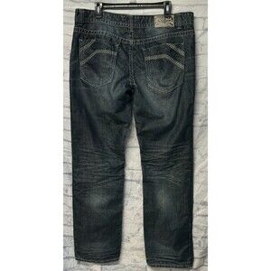 Post'age Modern Vintage Mens 36x31 Classic Straight Dark Wash Pockets